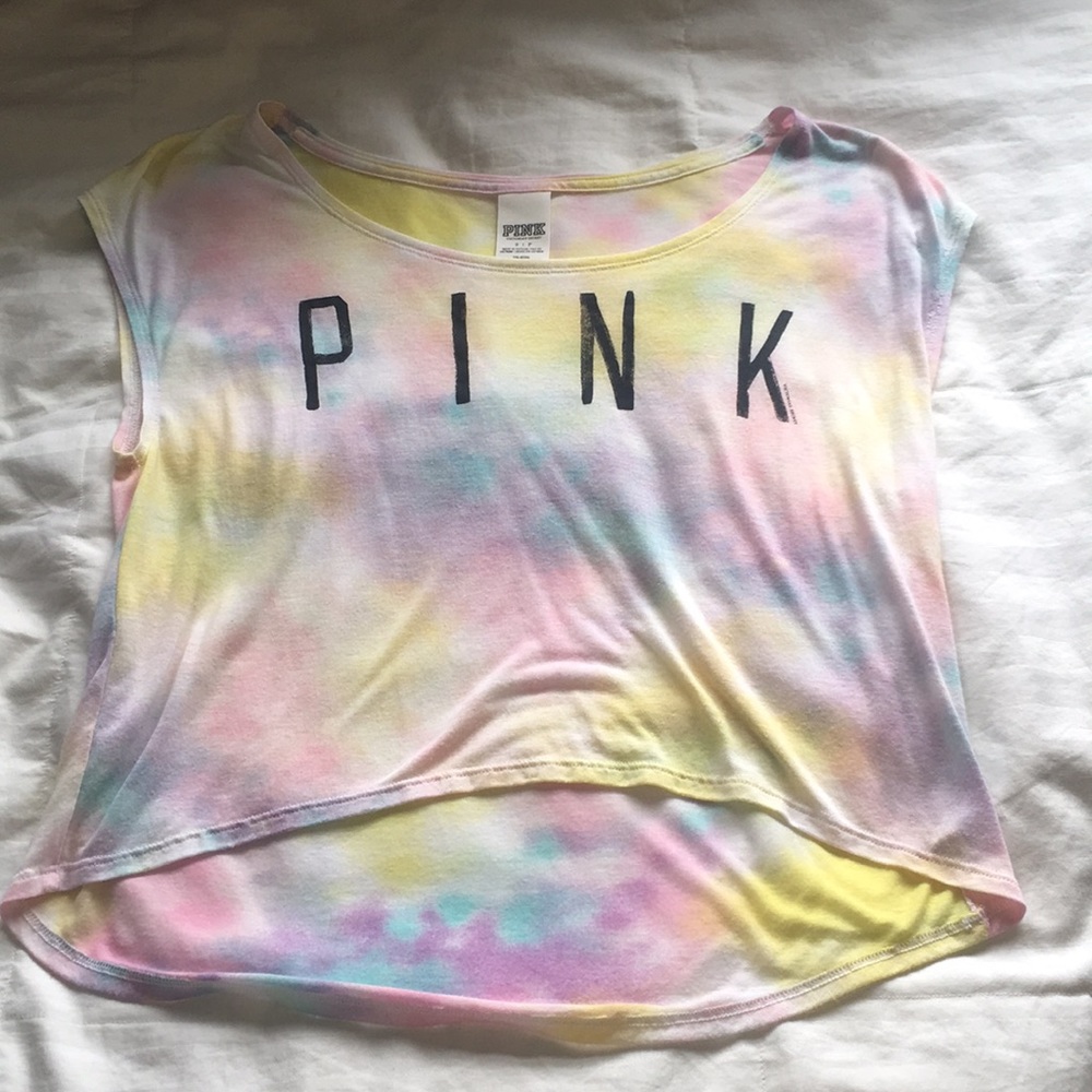 PINK VS Tie Dye Top